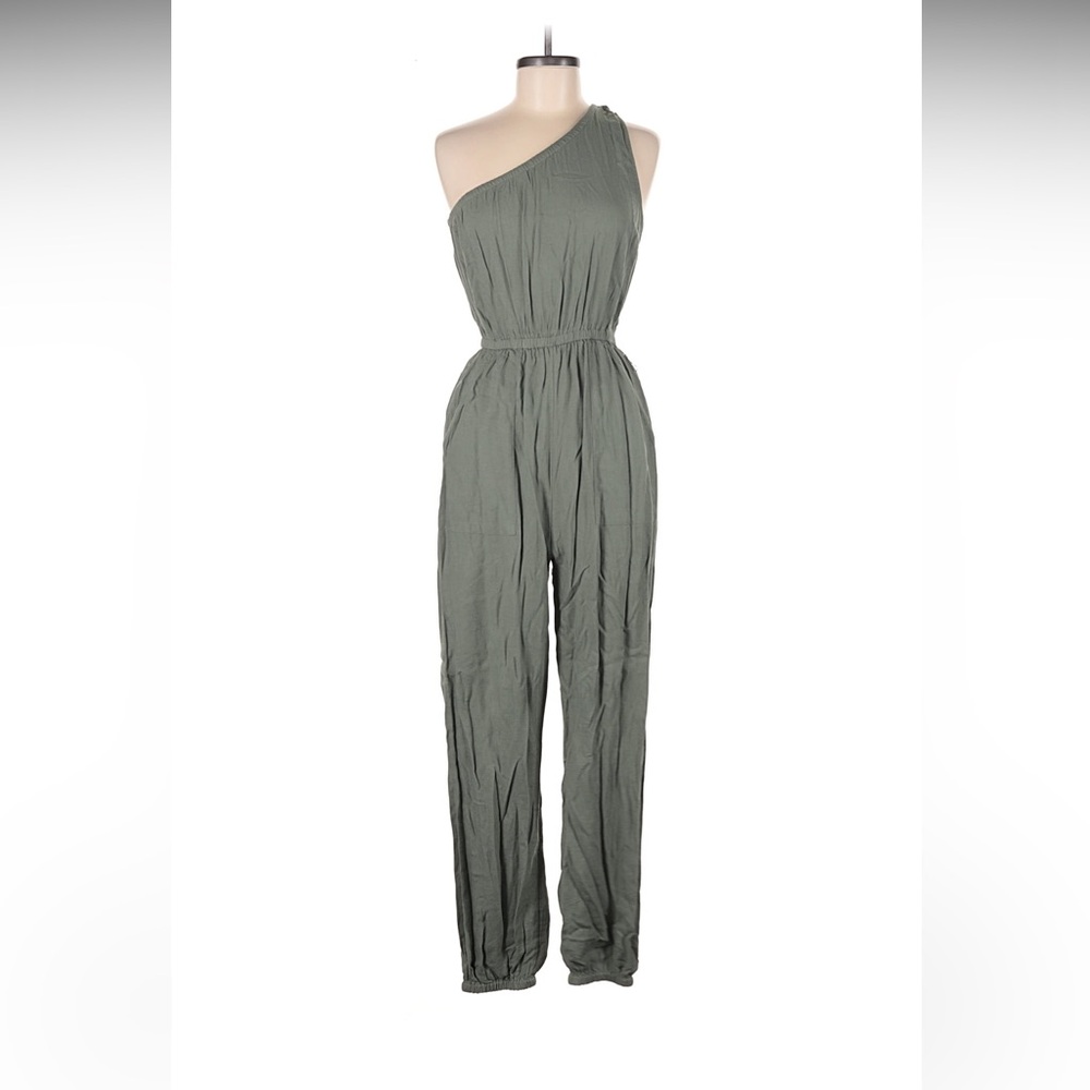 American Eagle Outfitters Women's Olive Green Jumpsuit